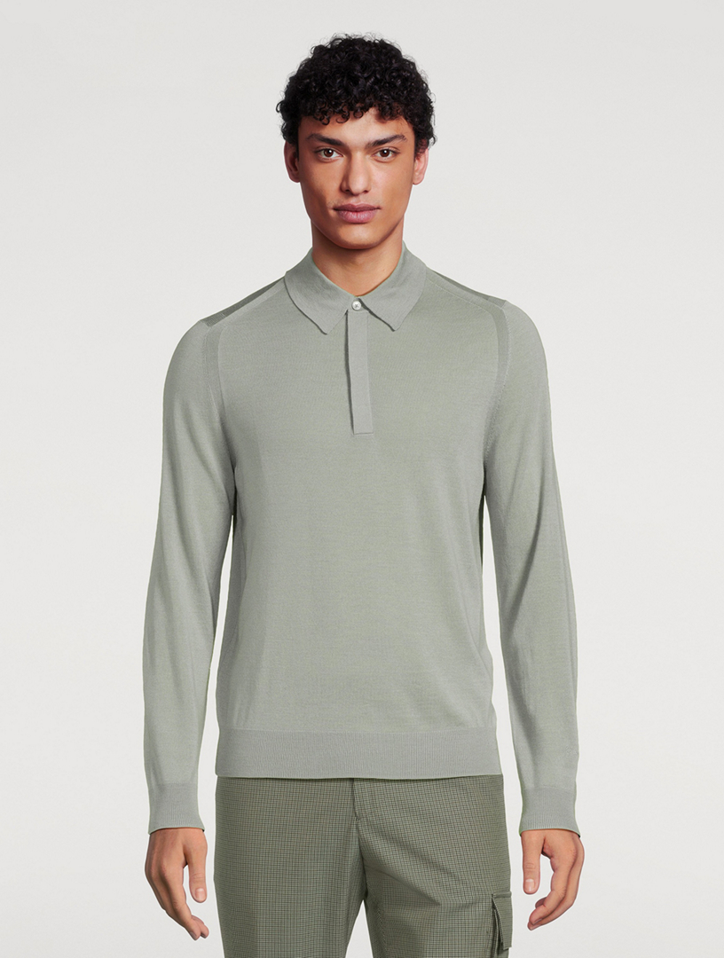 Wool Polo Sweater