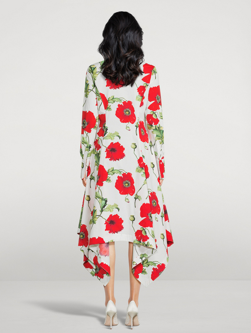 Poplin Shirt Dress Poppy Print