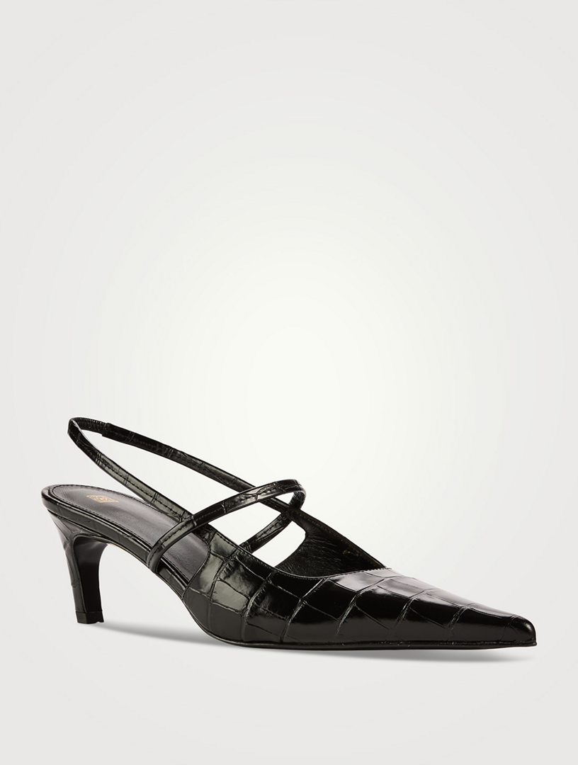 TOTEME The Sharp Slingback Black IT 41