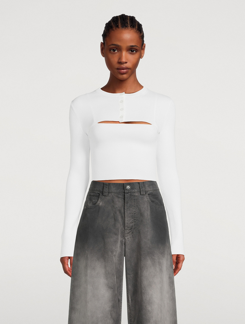 Cropped Cardigan Twinset