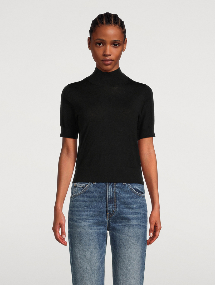 Sirani Wool Short-Sleeve Sweater