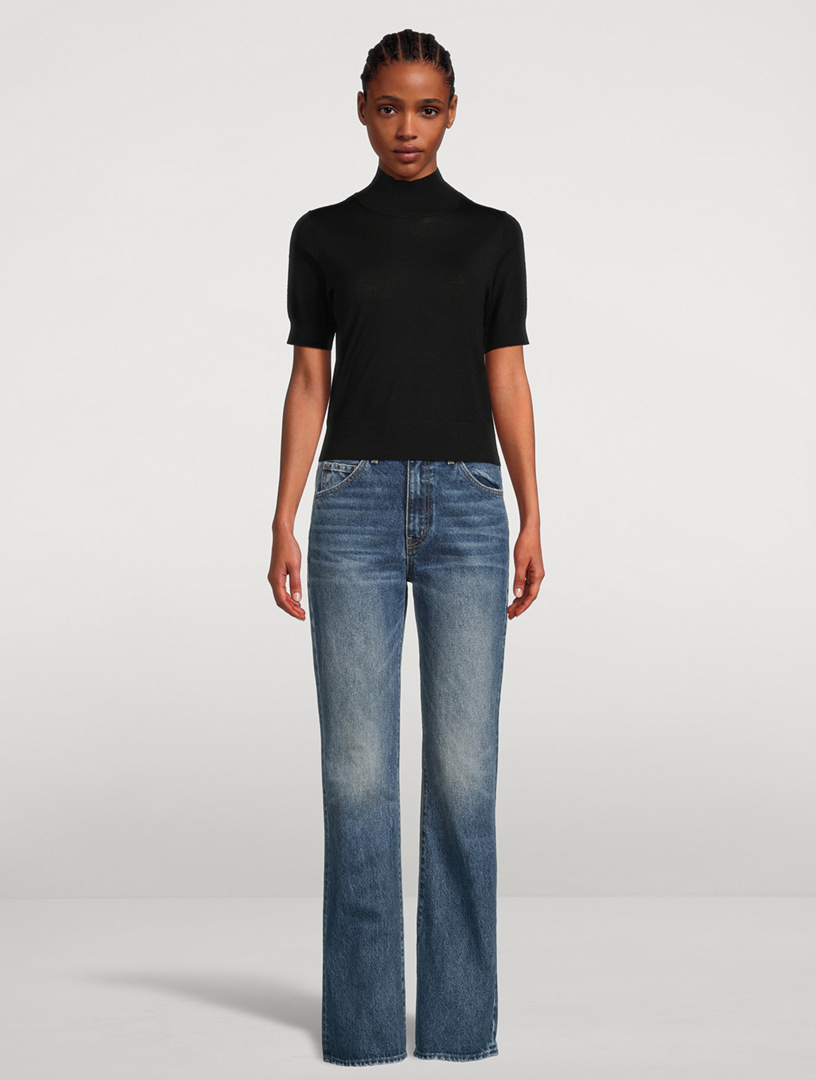 Sirani Wool Short-Sleeve Sweater