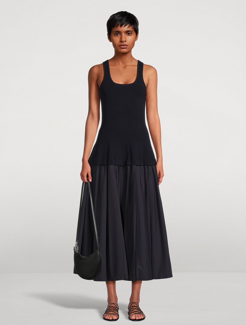 SIMKHAI Silas Knit Bodice Midi Dress | Holt Renfrew