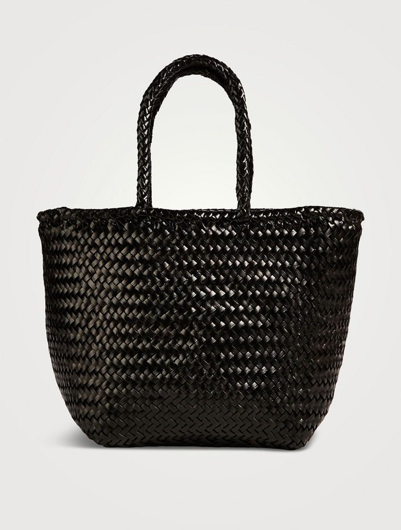 Small Grace Leather Basket Bag
