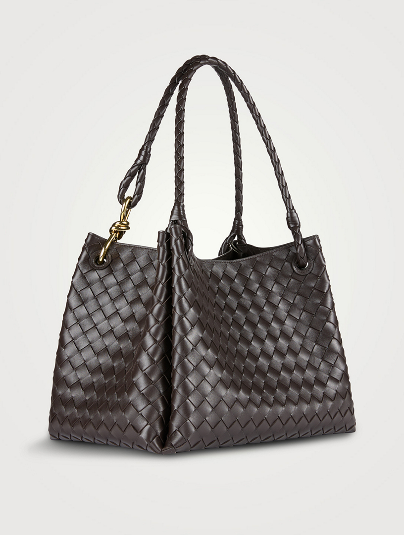BOTTEGA VENETA Large Andiamo Parachute Intrecciato Leather Bag