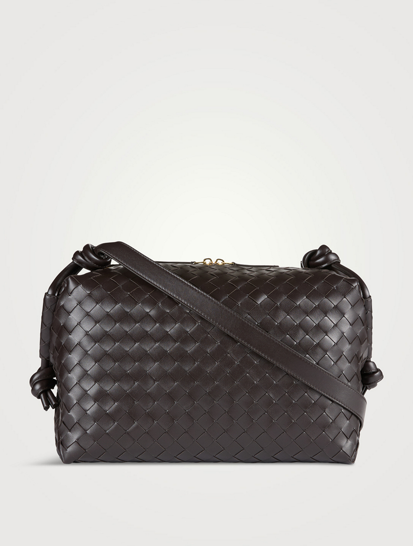 Intrecciato leather sales