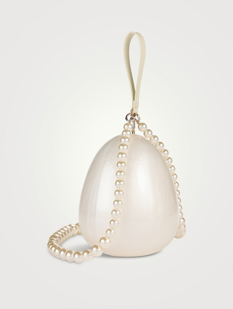 Simone Rocha egg バッグ SIMONE ROCHA Large Pearl Egg Bag | Holt Renfrew