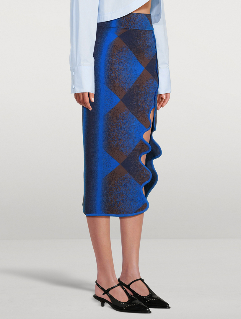 Holly Wavy Midi Skirt