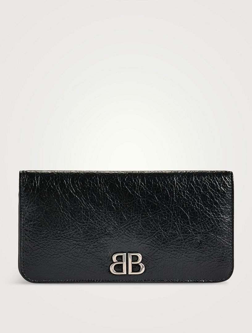 BALENCIAGA Portefeuille Monaco en cuir Holt Renfrew