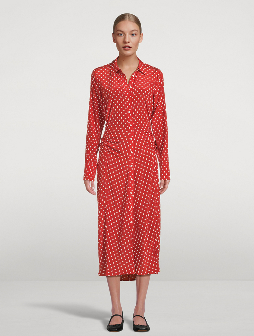 Lex Shirt Dress Polka Dot Print