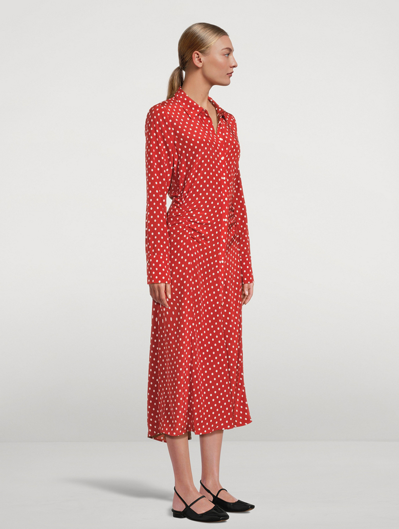 Lex Shirt Dress Polka Dot Print