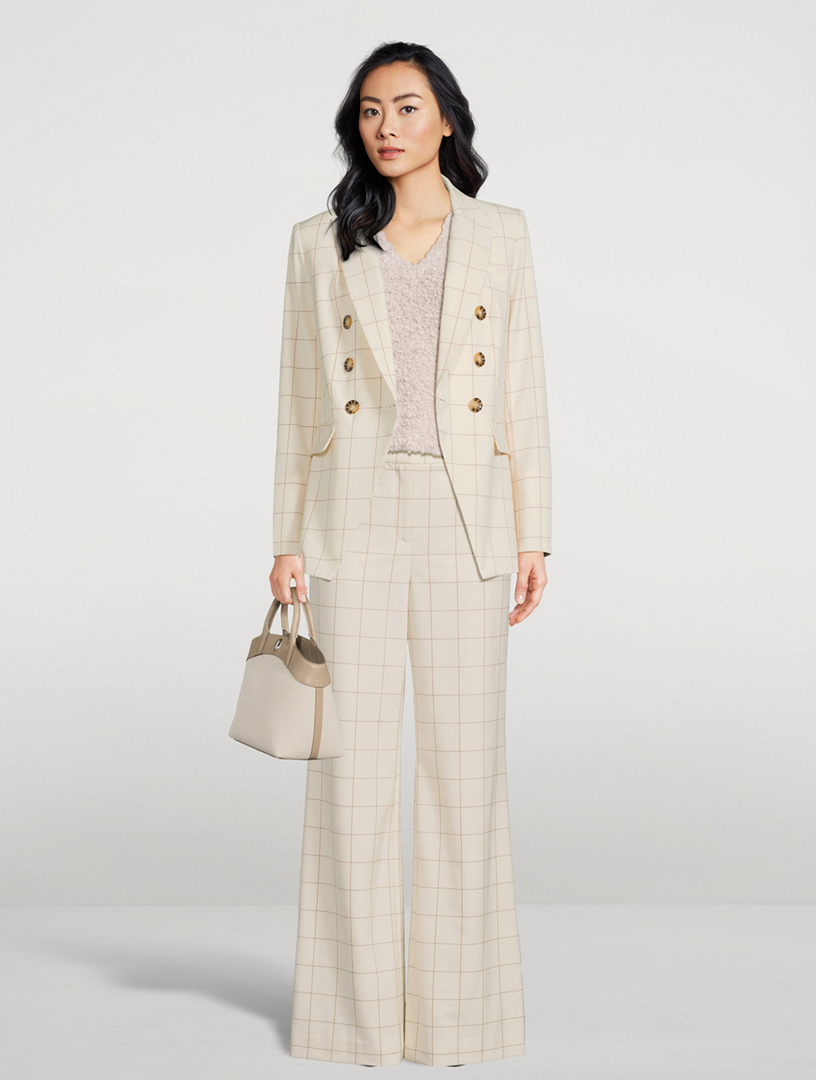 Tonelli Wide-Leg Trousers Check Print