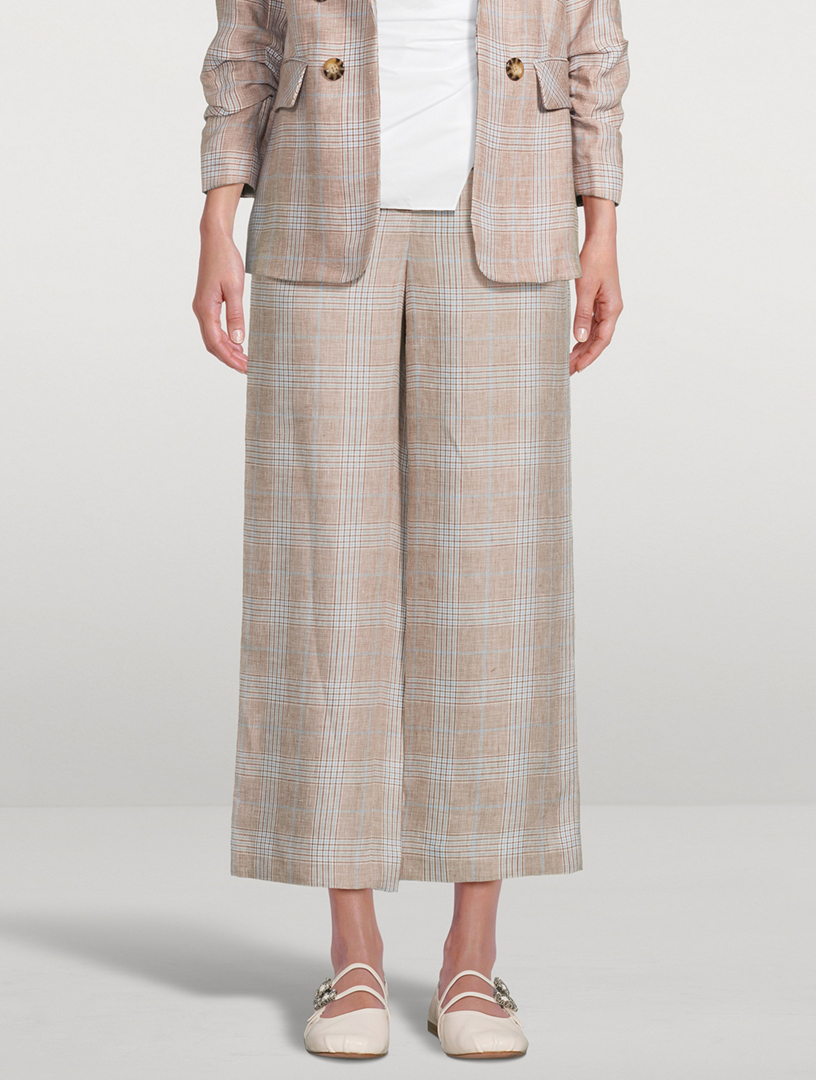 Brixton Wide Leg Linen Pants