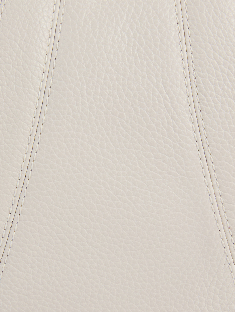 Small Croissant Leather Shoulder Bag