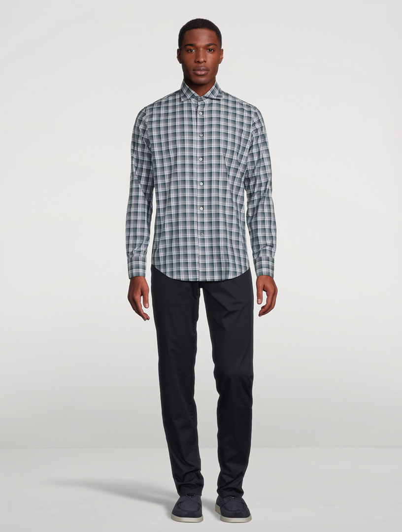 Sport Shirt Check Print