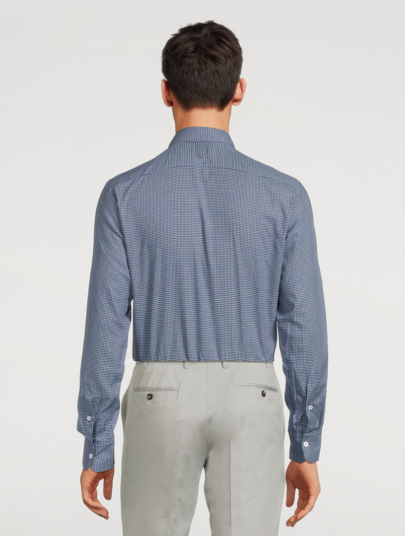 Check Cotton Dress Shirt