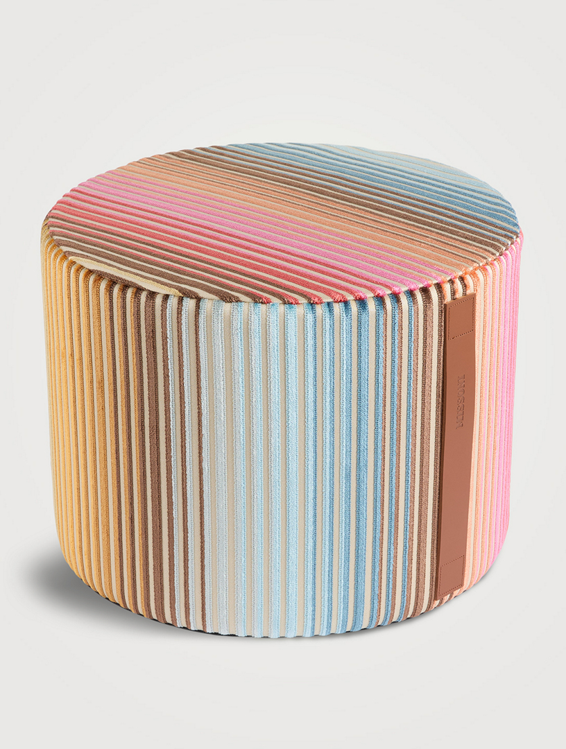 Jacaranda Cylinder Pouf