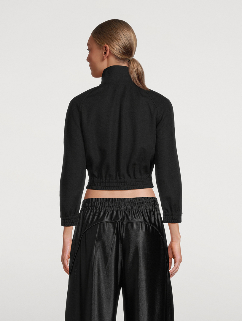 Logo Tape Cropped Track Jacket