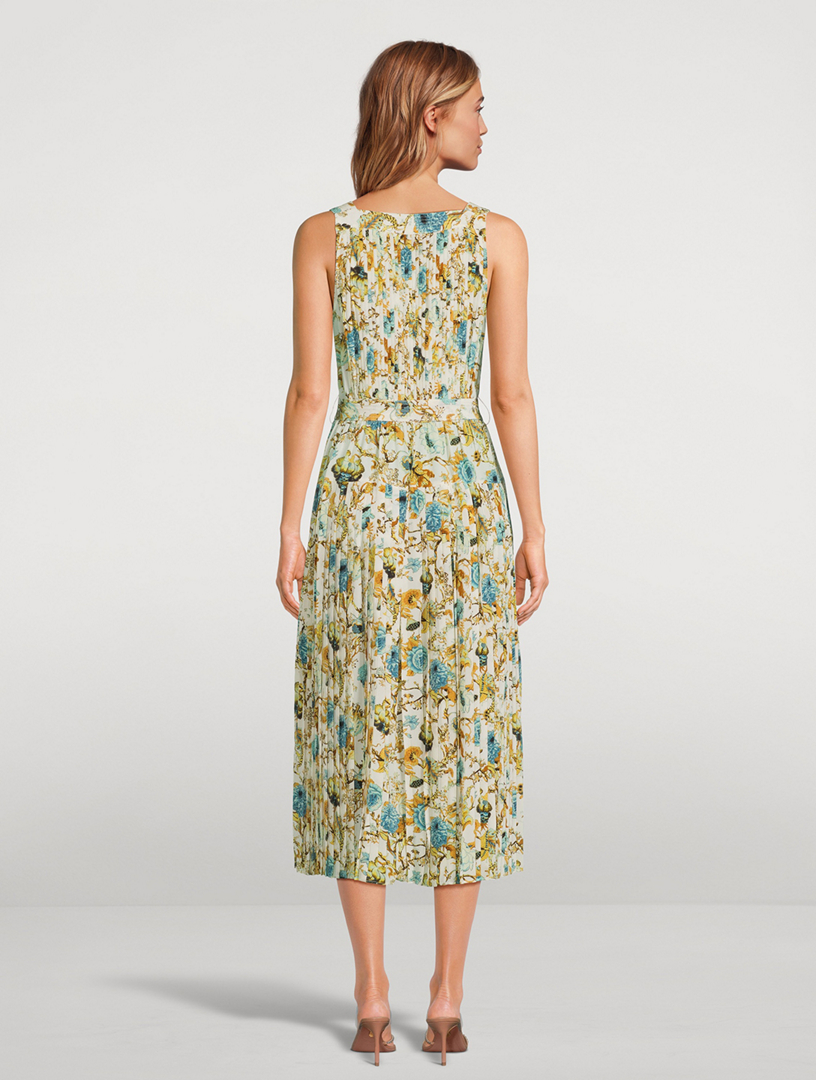 Annabeth Silk Shirt Dress Floral Print