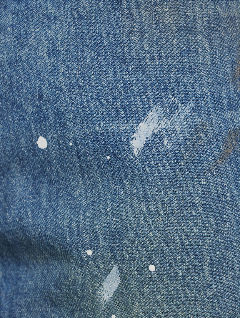Painted Wide-Leg Jeans