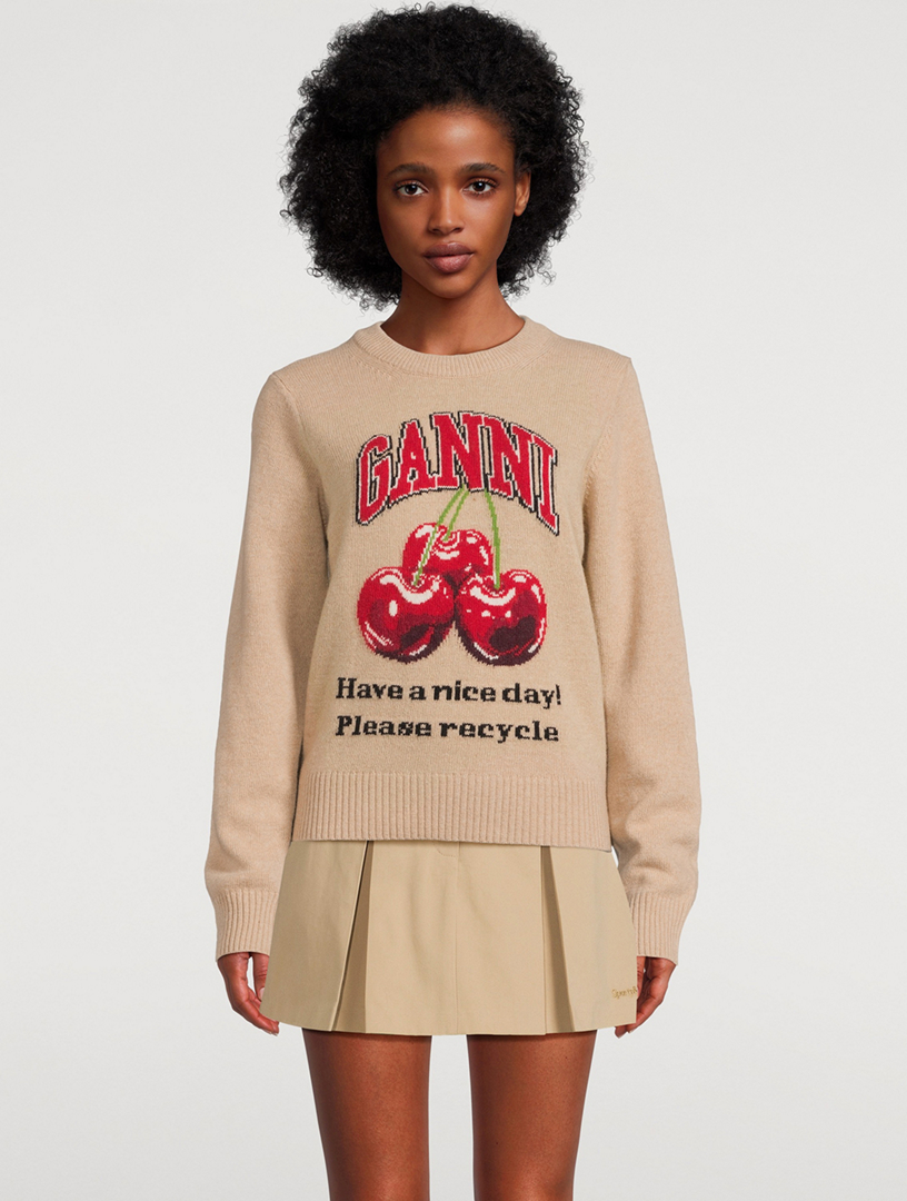 Cherry Jacquard Sweater