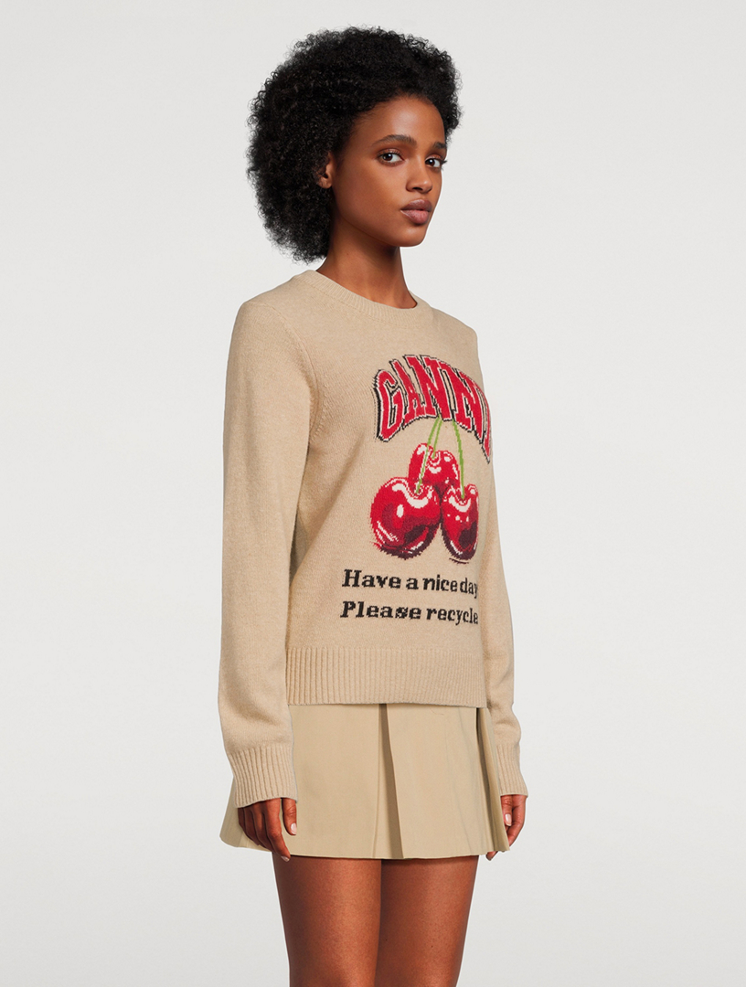 Cherry Jacquard Sweater