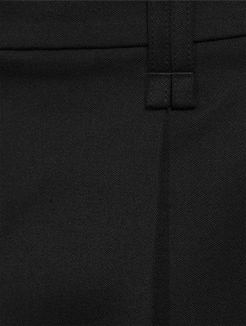 Venetian Wool Wide-Leg Trousers