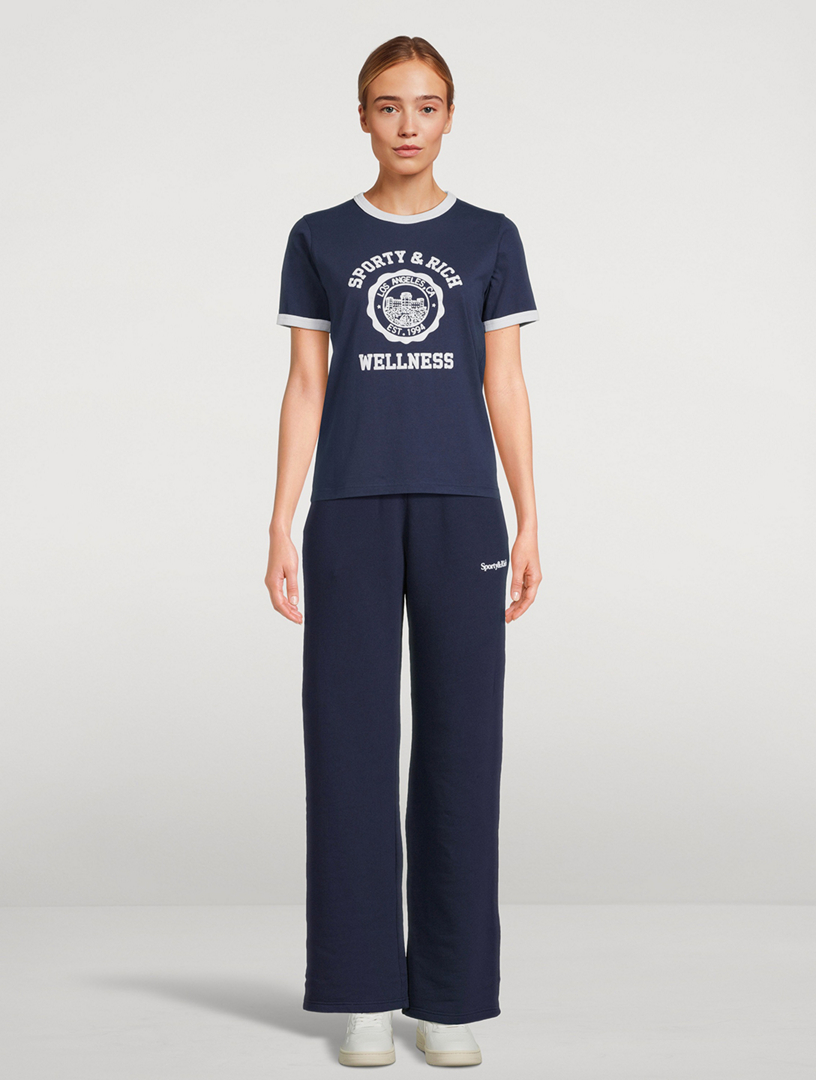 Emblem Flocked Ringer T-Shirt