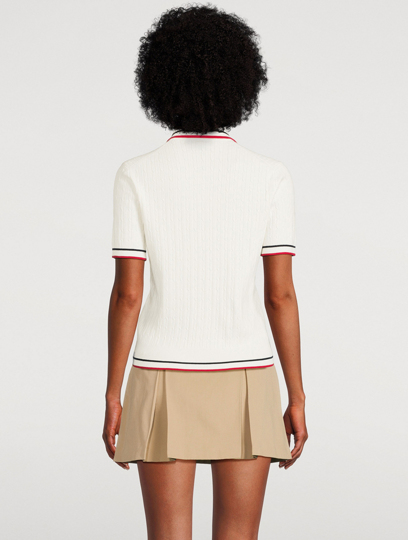 Mila Serif Logo Polo Sweater
