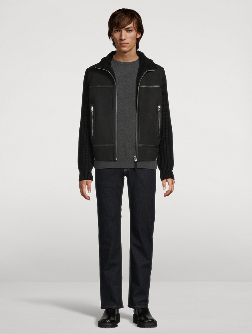 MACKAGE Jonathan Mixed-Media Jacket | Holt Renfrew