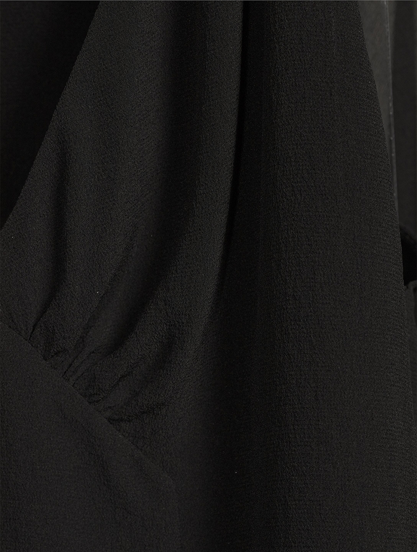 Silk Georgette Cape Blouse