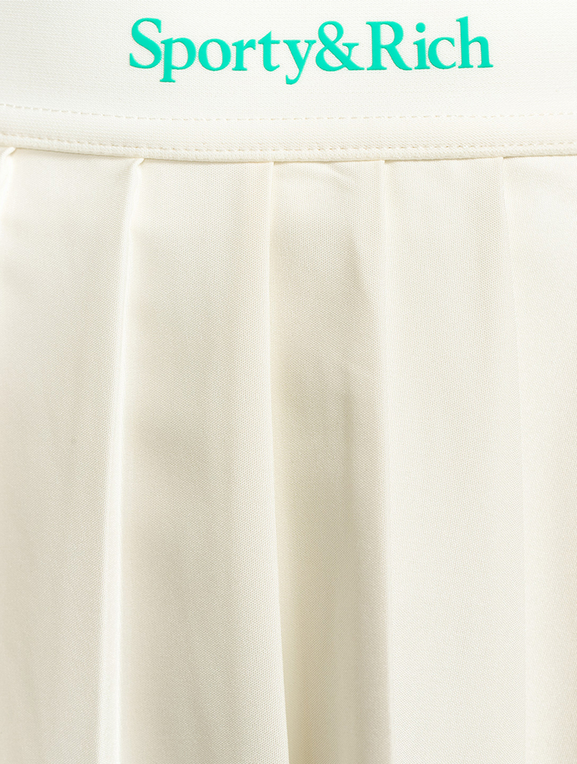 Serif Logo Tennis Skirt