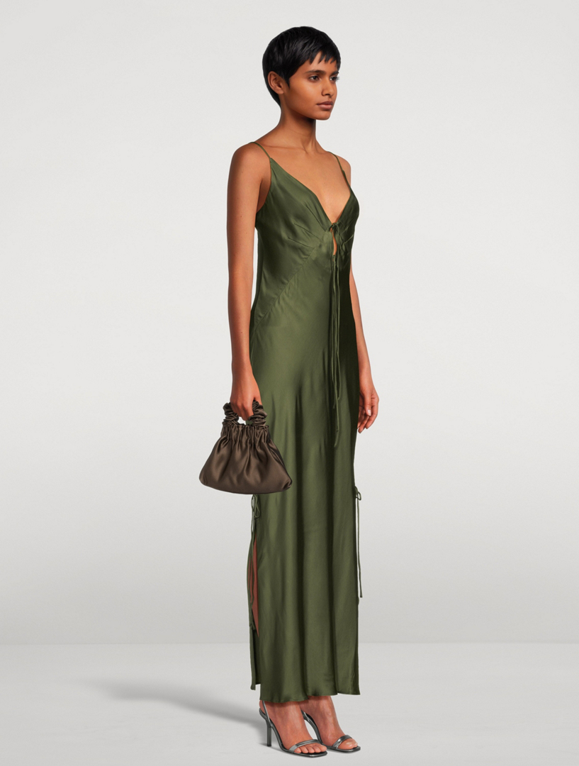 カナダにてハンドメイド【Bronze Age】Halo Satin Scrunchie Bag A Bronze Age Halo Mini Satin Bag, Scrunchie Evening Purse
