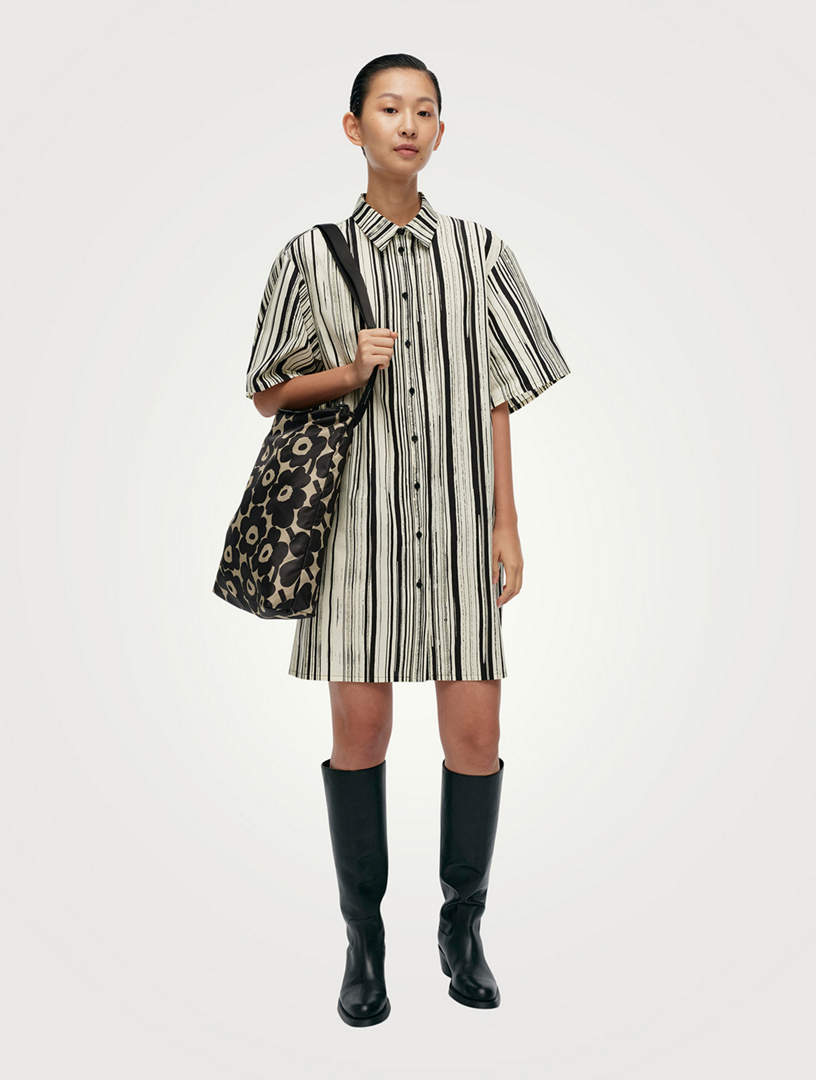 Monoliitti Siluetti Short-Sleeve Shirt Dress