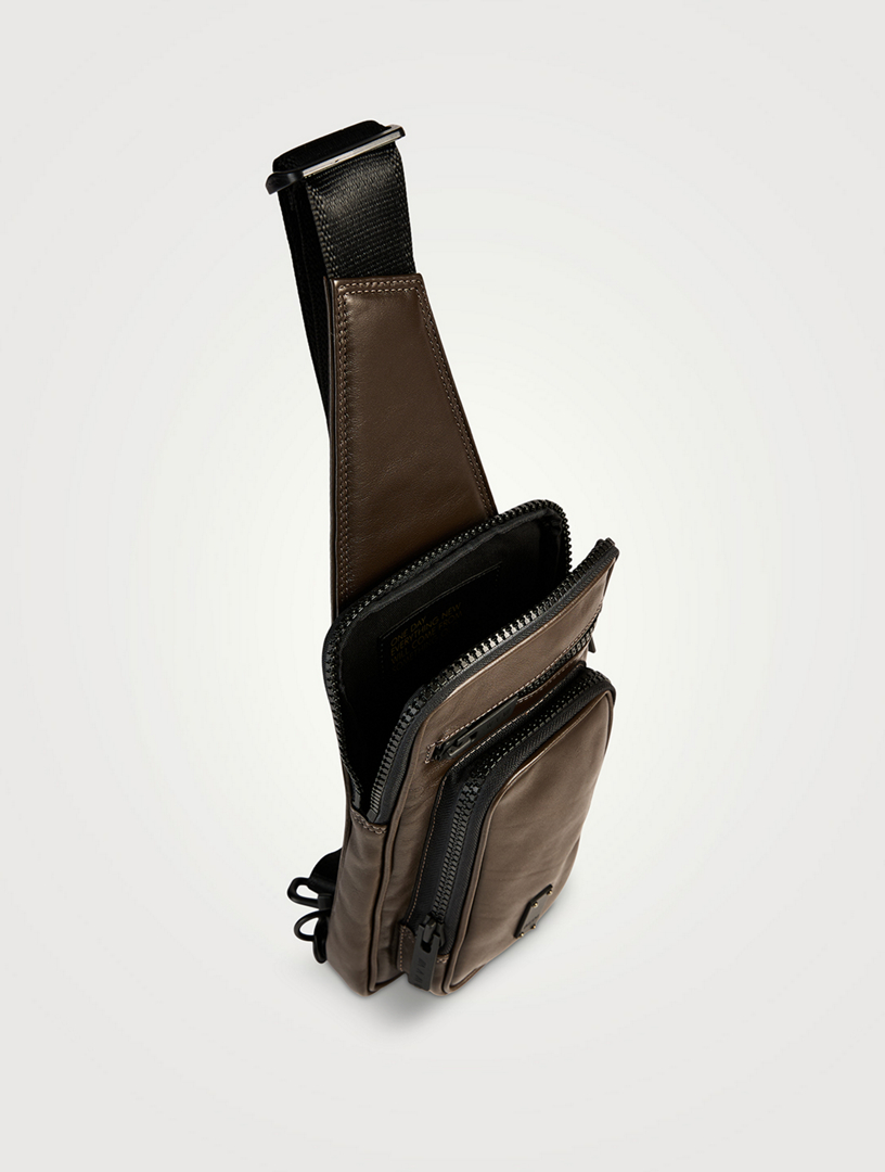 Watson Upcycled Leather Crossbody Bag