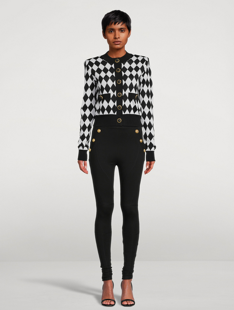 Diamond Jacquard Cardigan