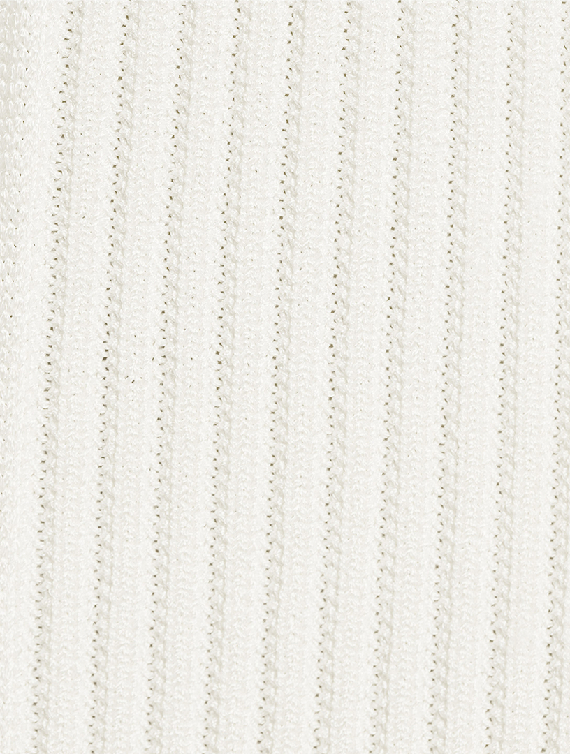 Off-The-Shoulder Knit Midi Dress