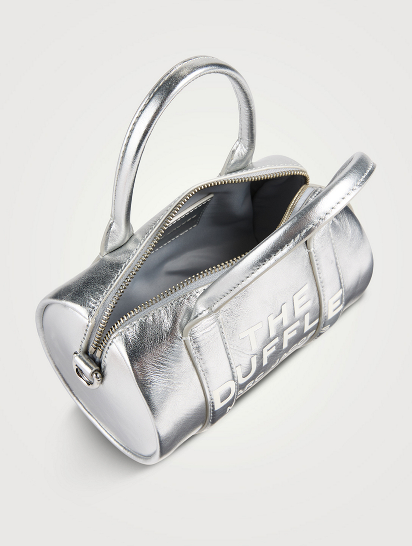 The Mini Metallic Leather Duffle Bag
