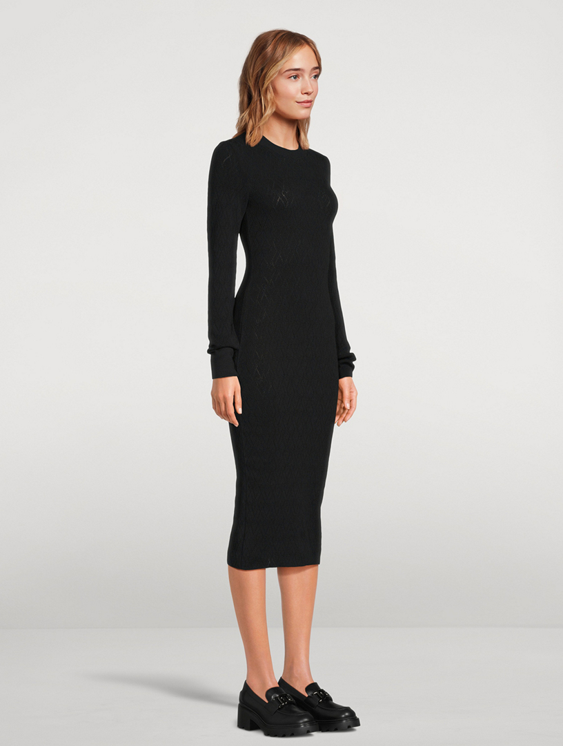 Ami De Cœur Pointelle Midi Dress