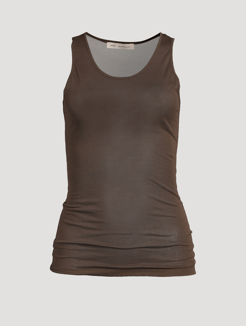 Sheer Jersey Tank Top