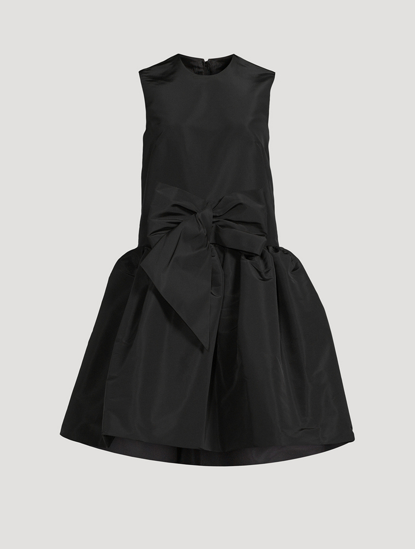 Cleotte Silk Bow Mini Dress