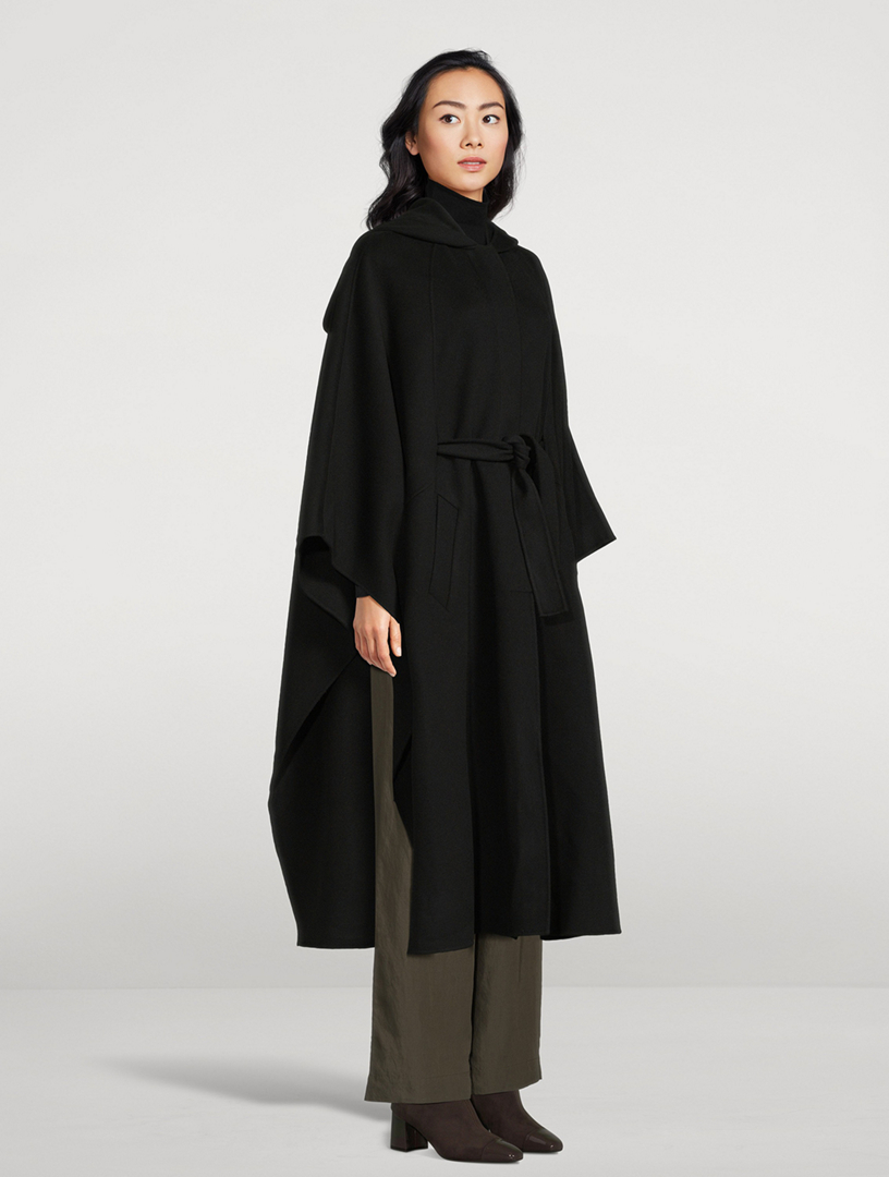 Kirstyn Belted Wool Cape