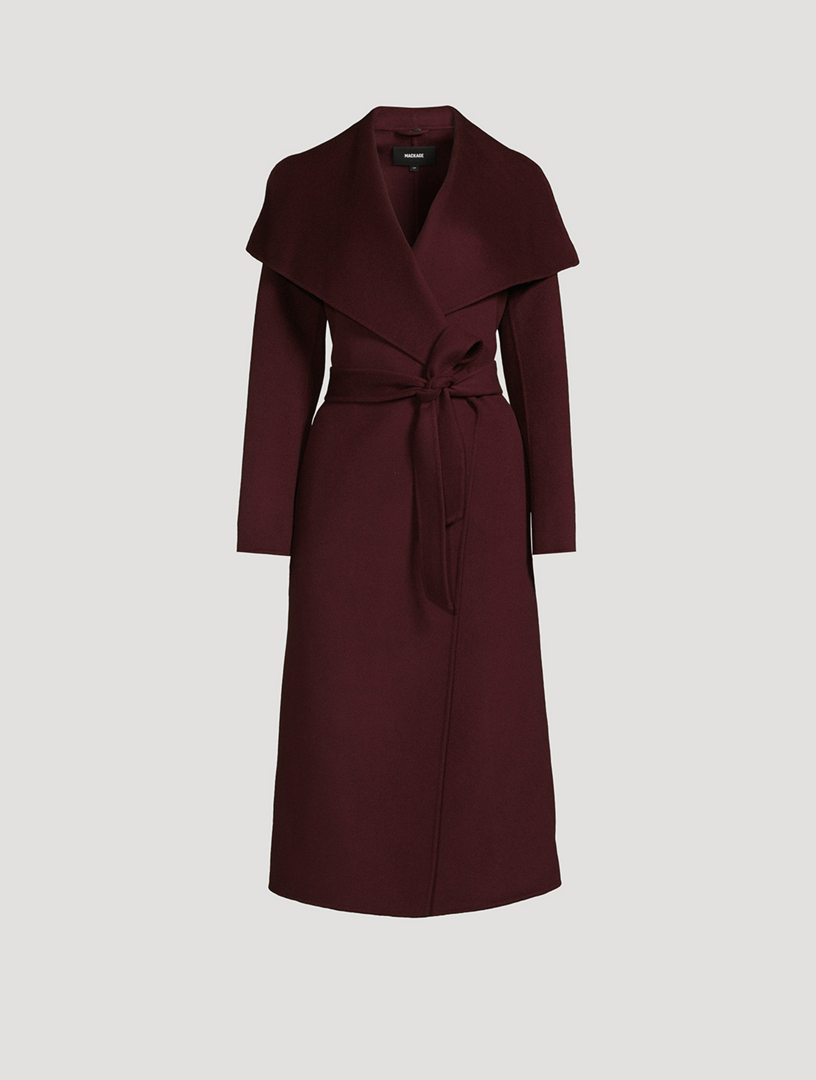 Mai Belted Wool Wrap Coat