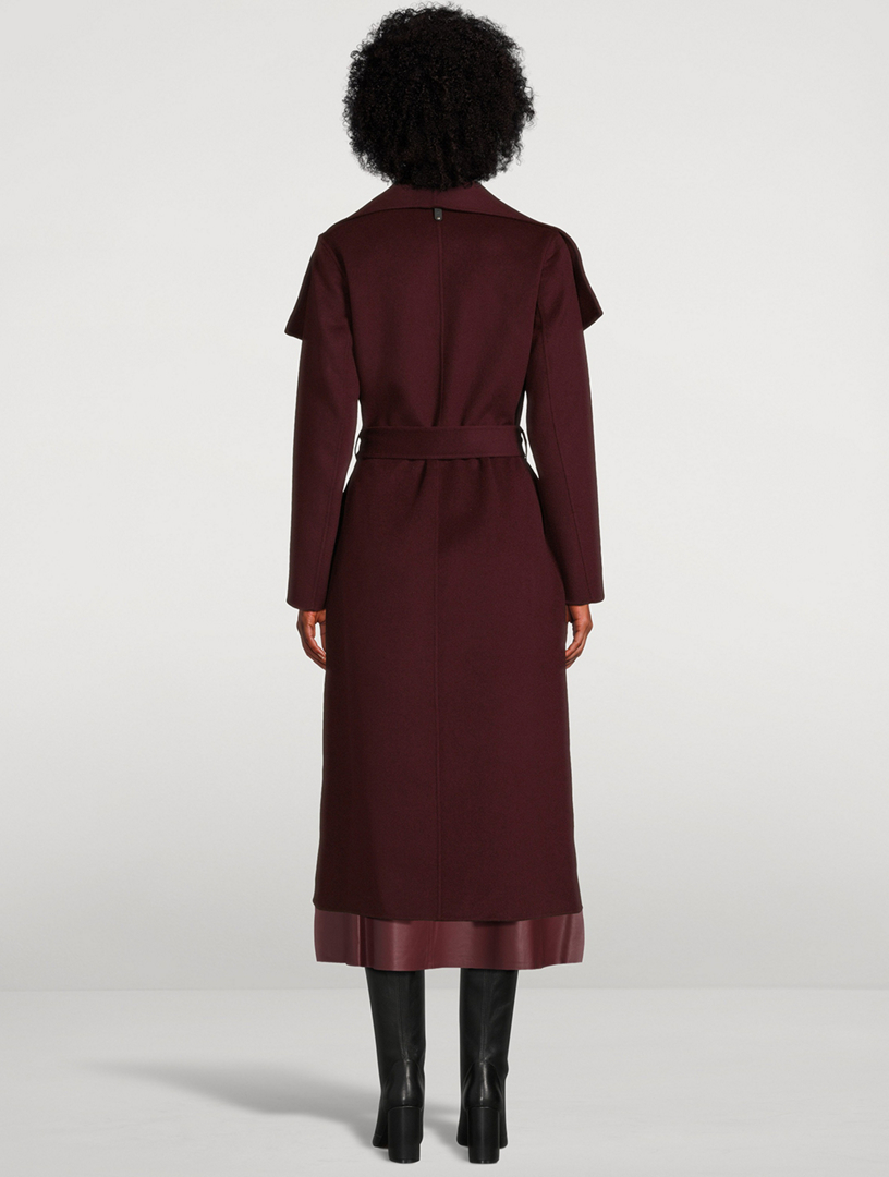 Mai Belted Wool Wrap Coat
