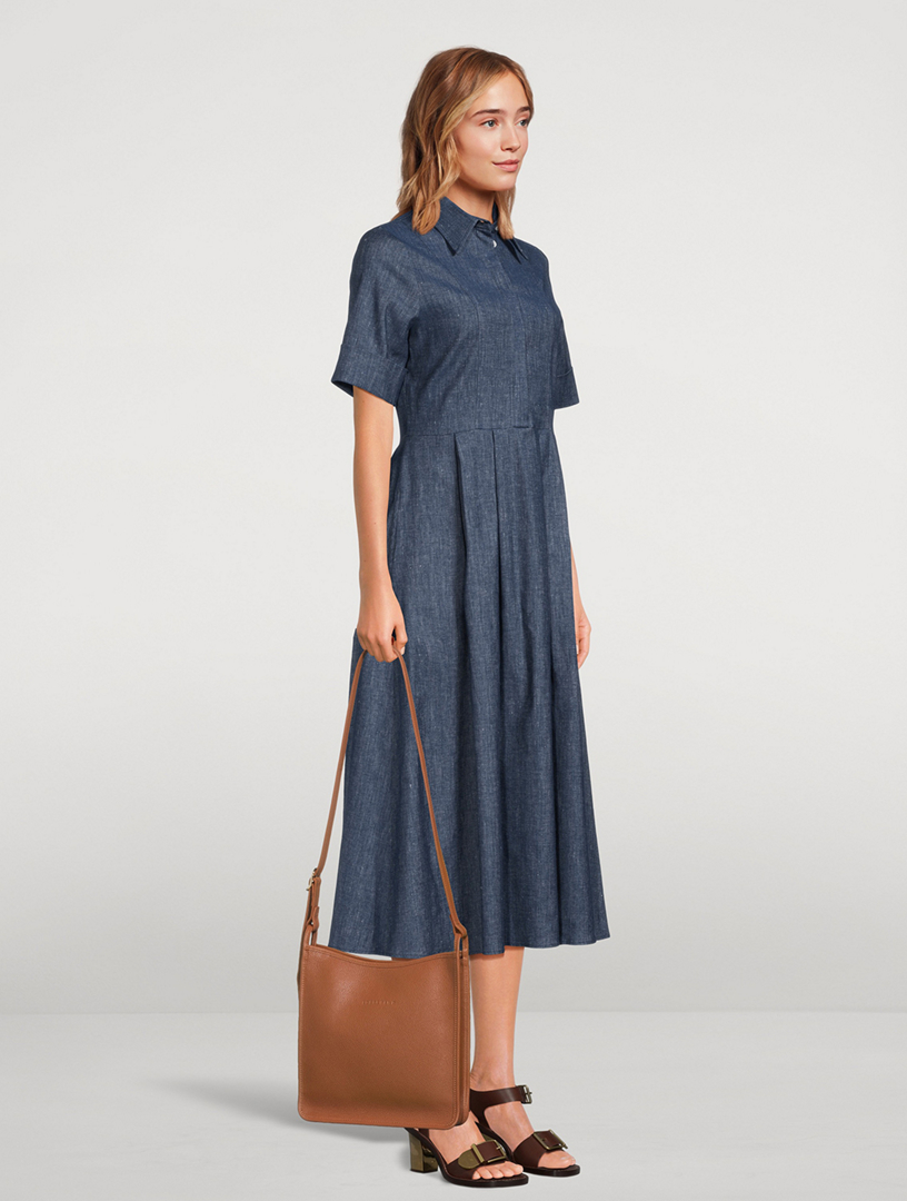 Medium Le Foulonné Leather Crossbody Bag