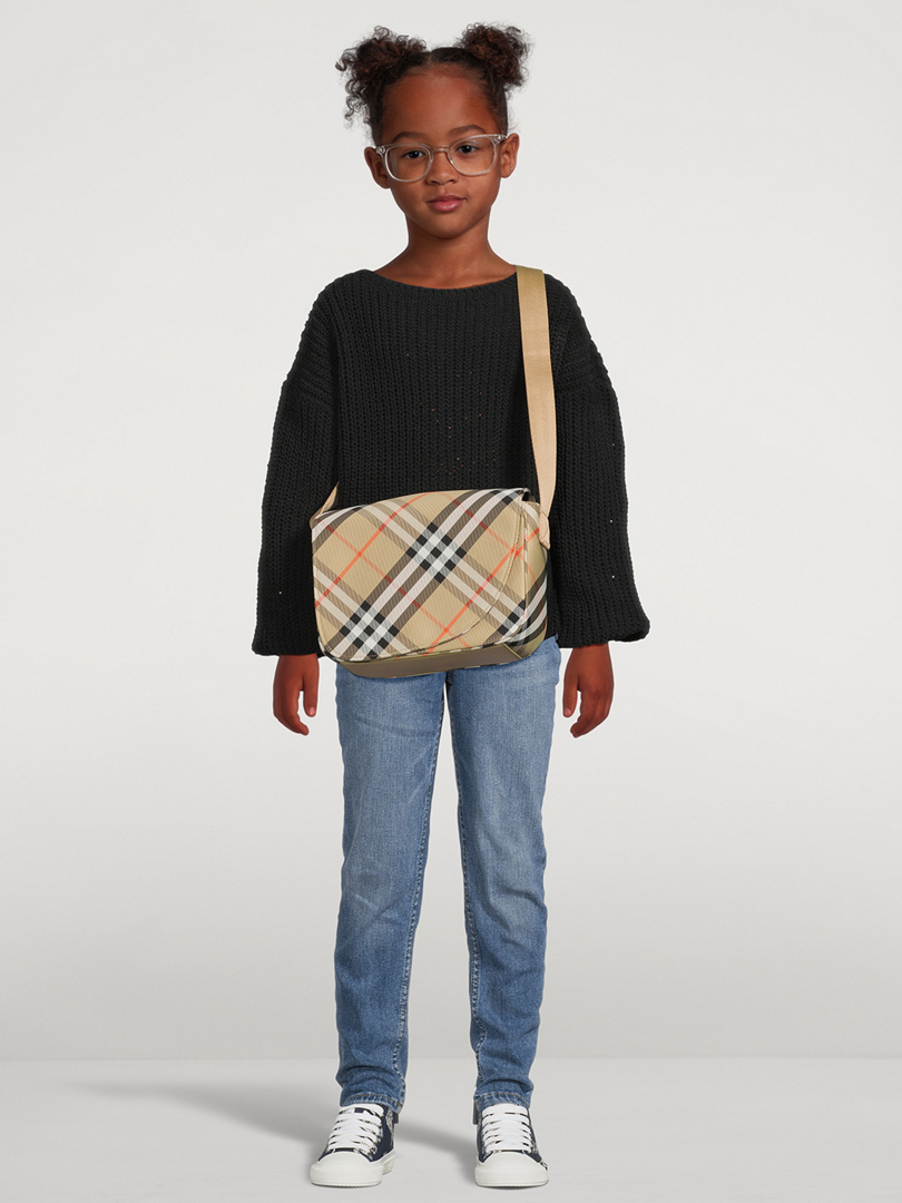 Check Messenger Bag