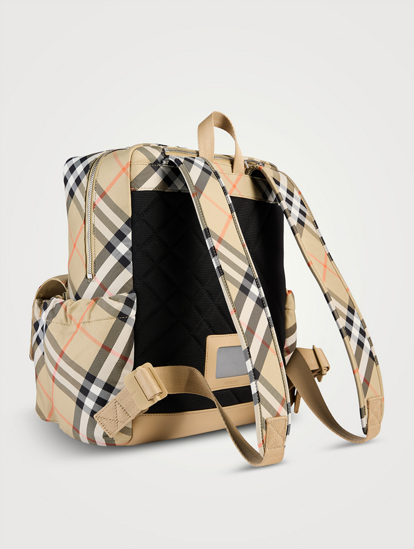 BURBERRY Check Backpack Holt Renfrew