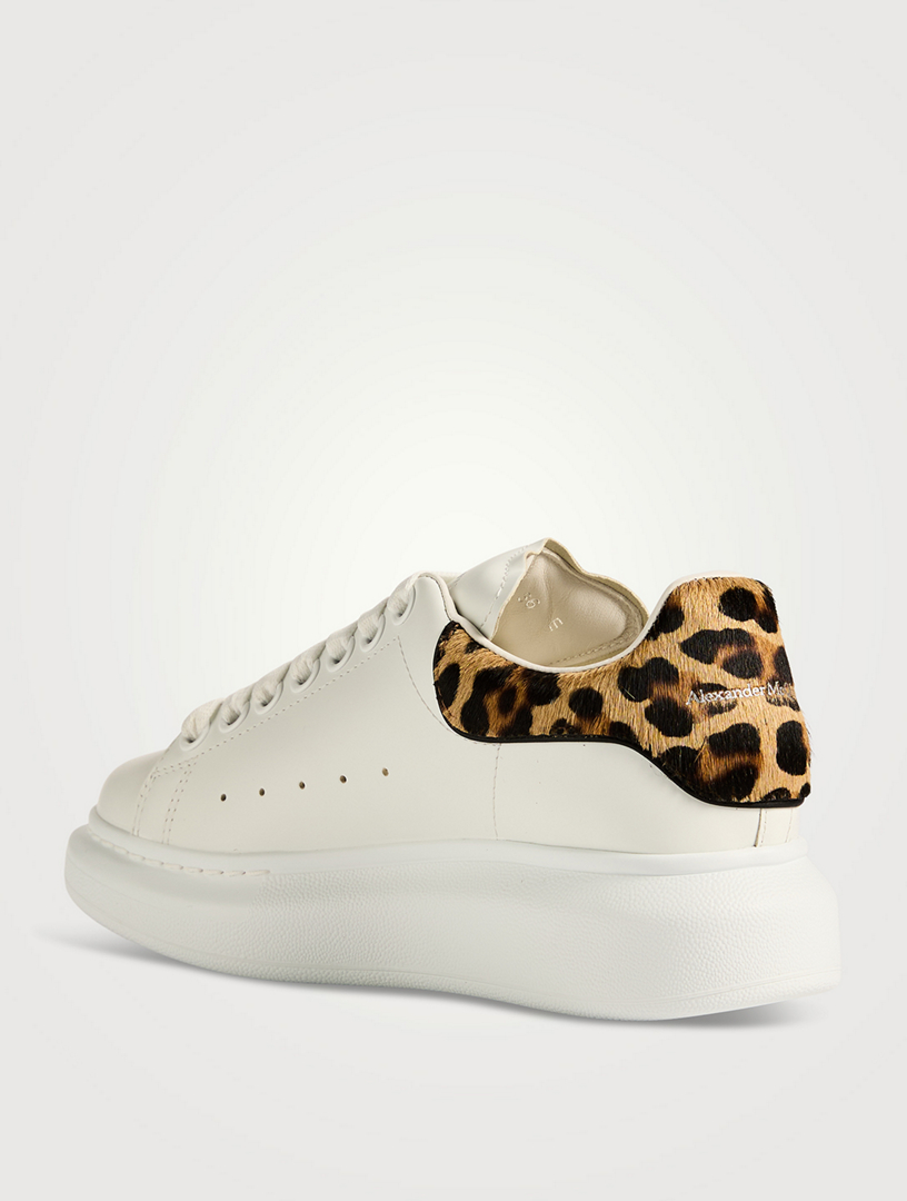Oversized Calf Hair And Leather Sneakers