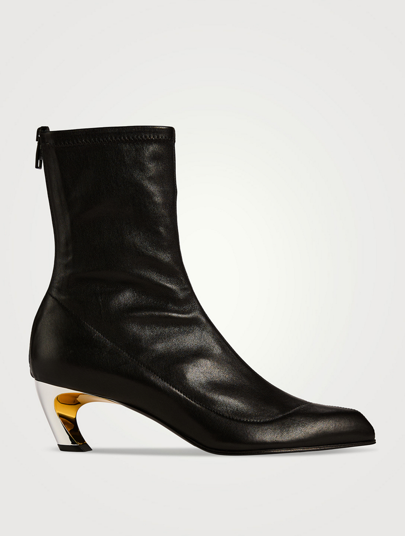 Armadillo Leather Ankle Boots