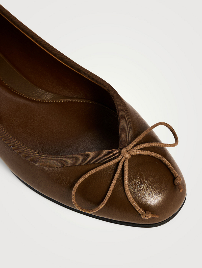MCQUEEN Armadillo Leather Ballet Flats | Holt Renfrew